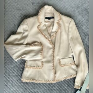Nipon Boutique Petite Cream Skirt Suit – New with Tags, Retail $360